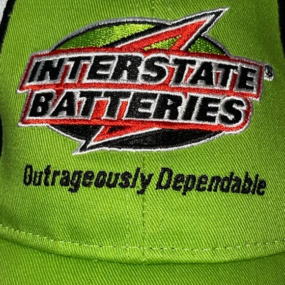 Kyle Busch Interstate Batteries NASCAR Adjustable Hat #18 Green - Picture 9 of 13